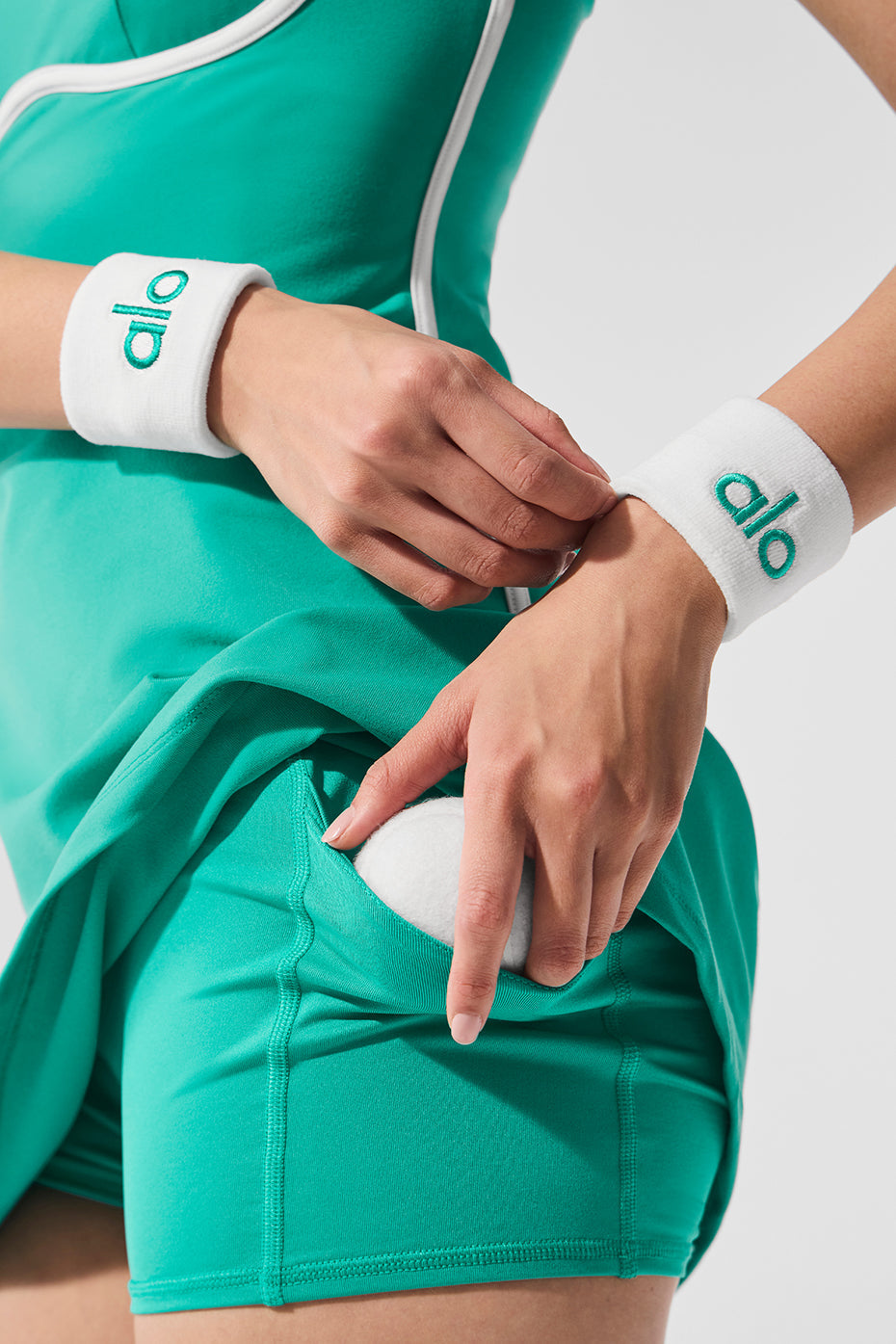 Glow Wristband (2-Pack) - White/Spruce Green