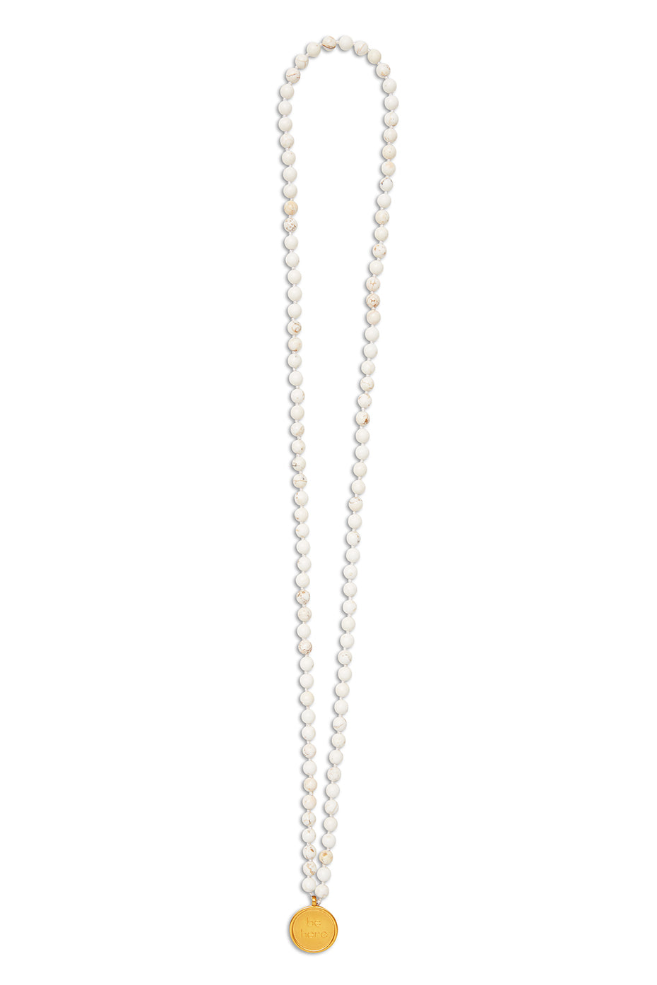 White Turquoise Mala Necklace