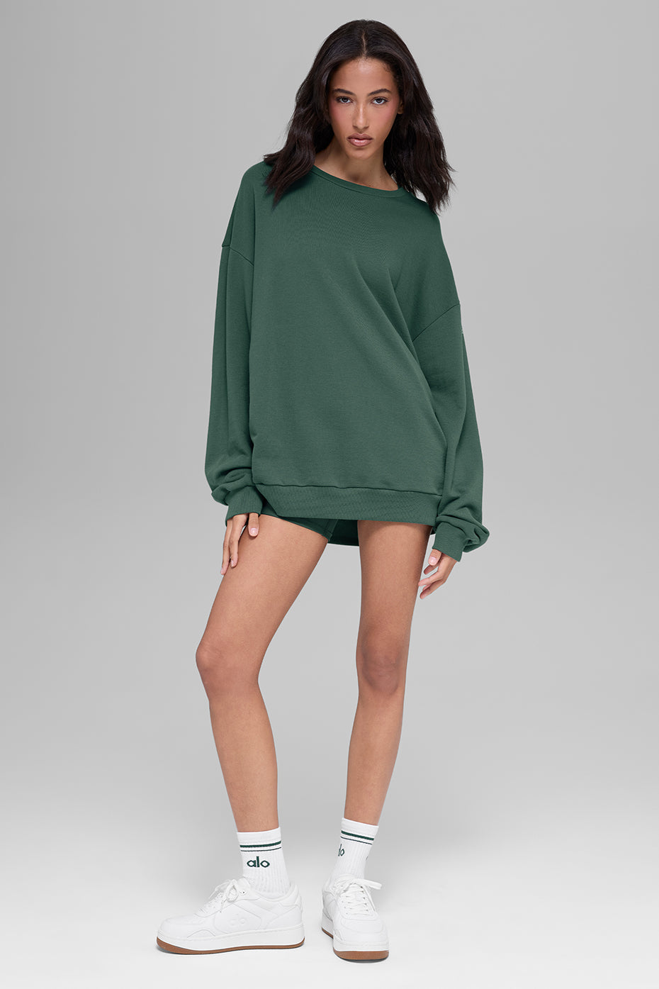 Chill Crew Neck Pullover - Clover Green