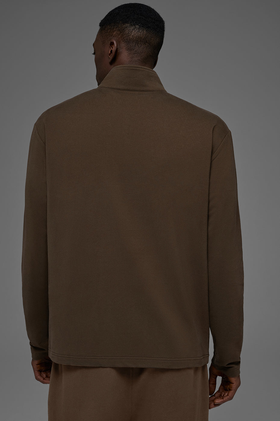 Double Take Long Sleeve 1/4 Zip - Espresso