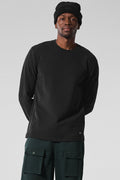 Double Take Long Sleeve Crew - Black