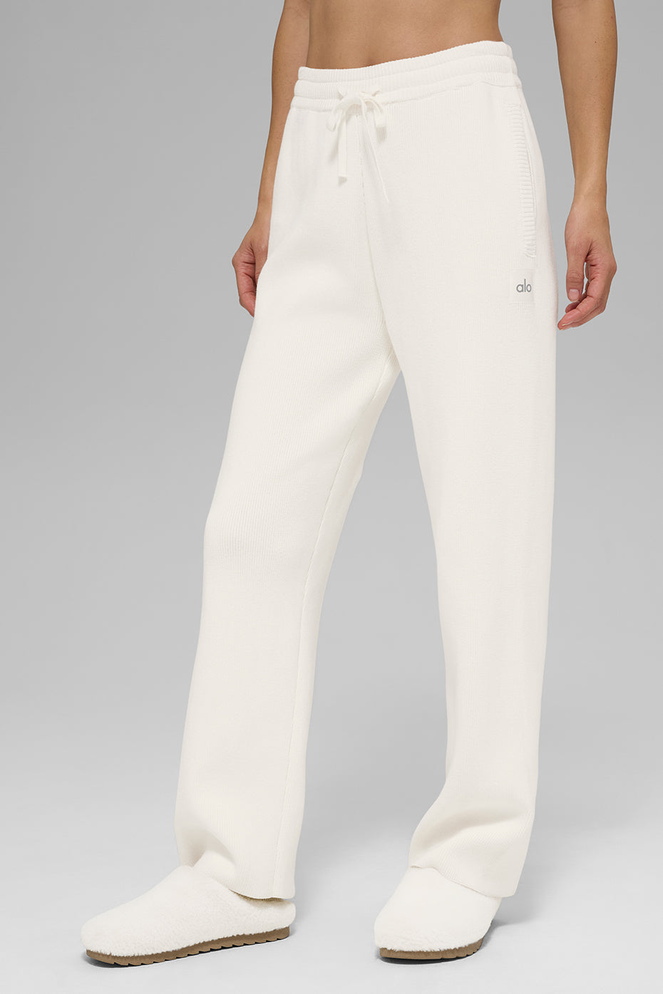 Scholar Straight Leg Sweatpant - Ivory