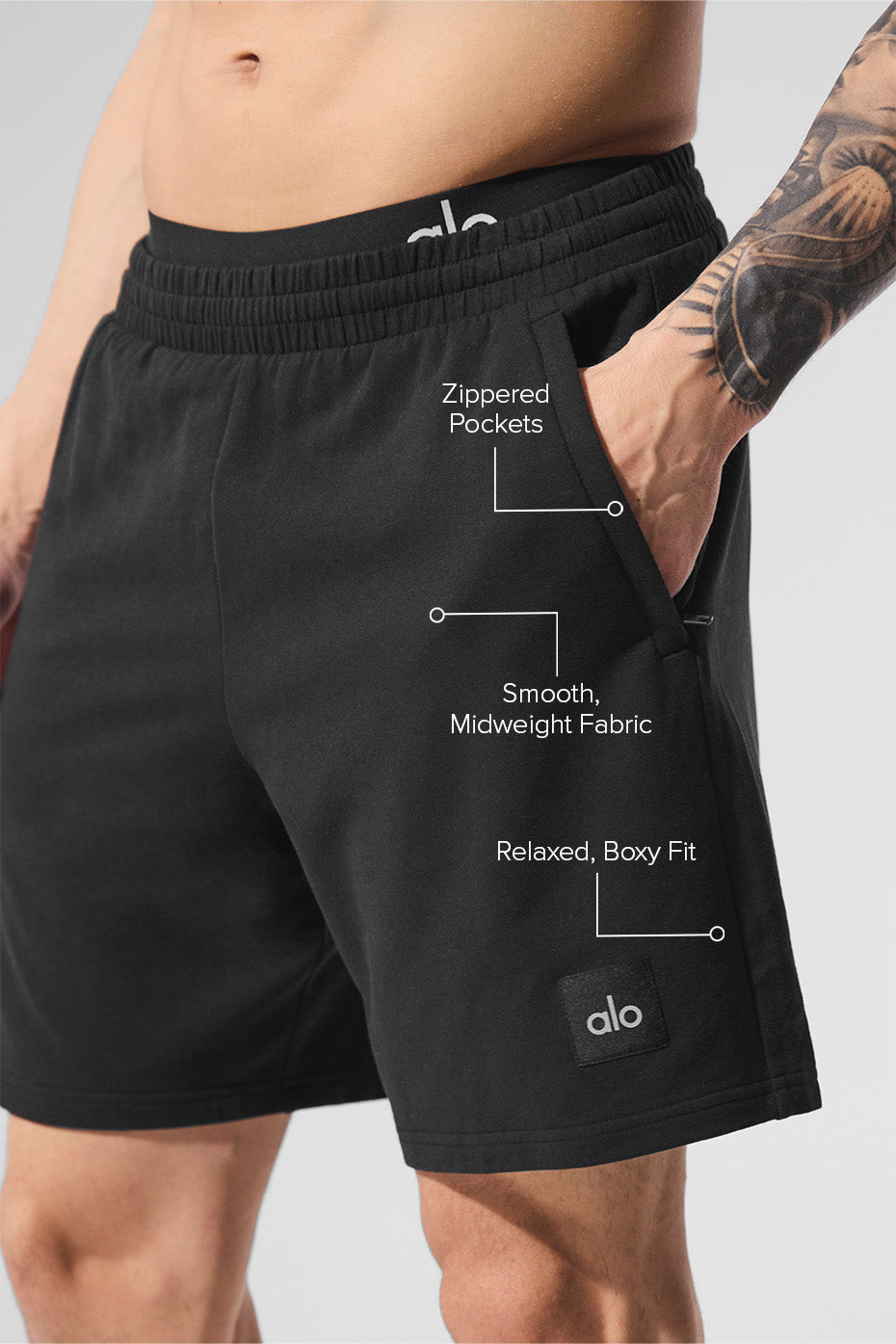7" Double Take Short - Black