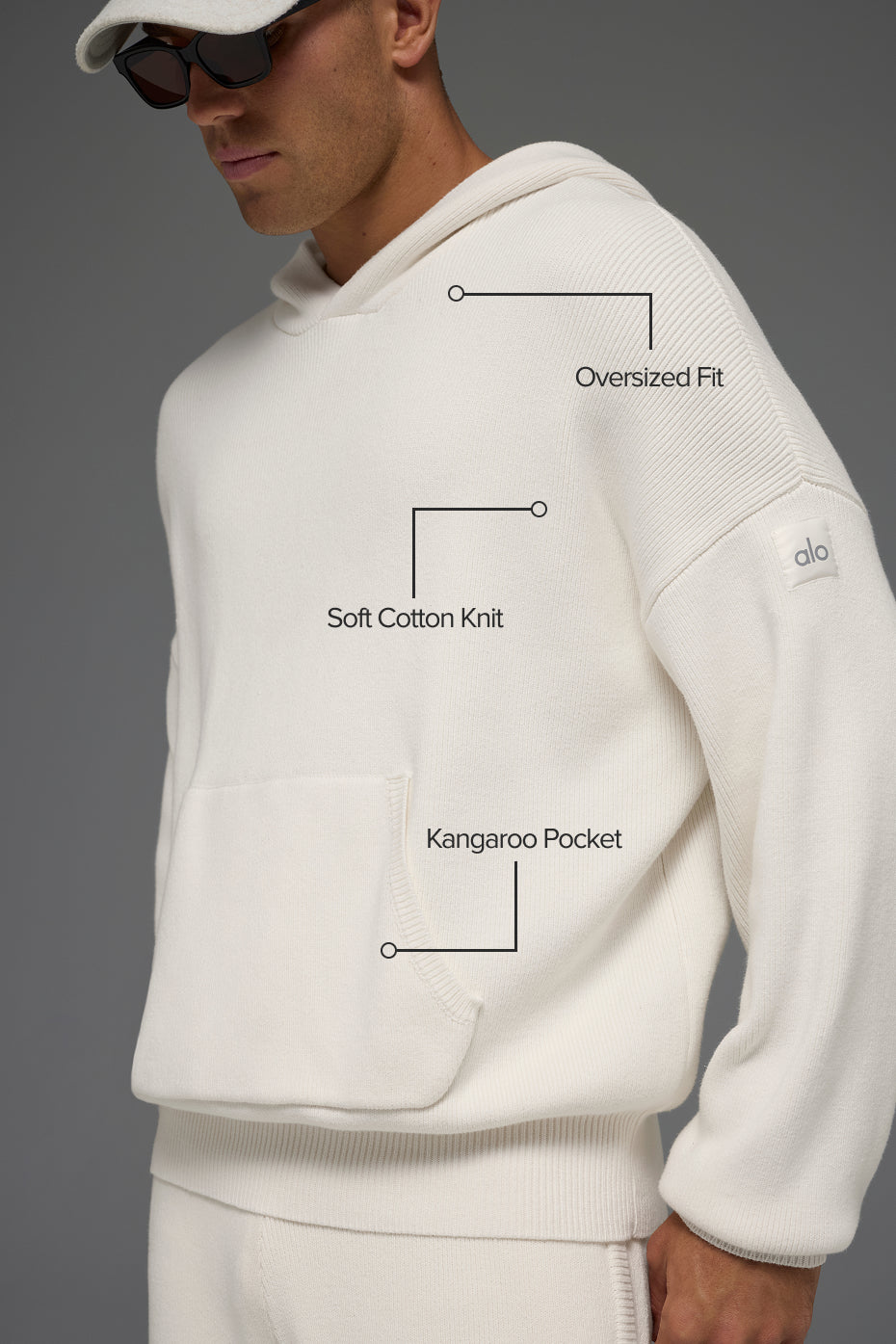Scholar Hooded Sweater - Ivory