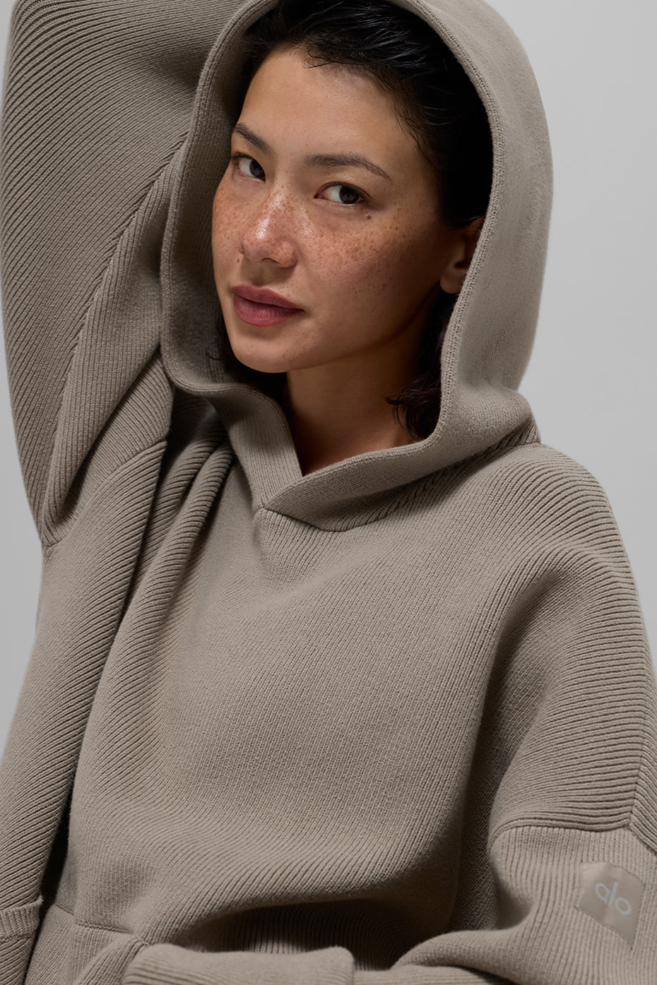 Scholar Hooded Sweater - Light Cocoa