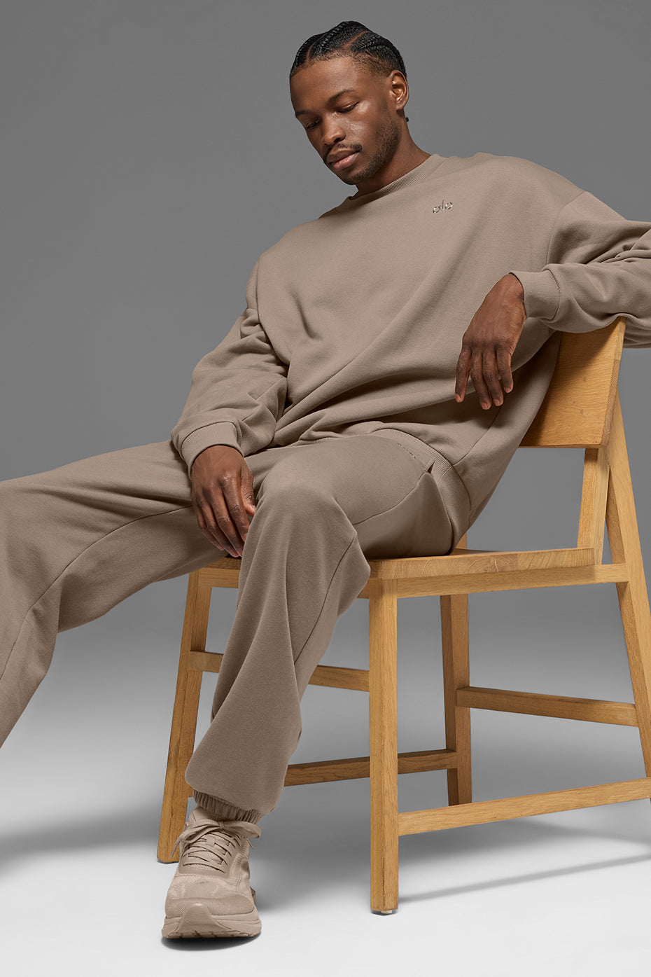 Accolade Crew Neck Pullover - Gravel