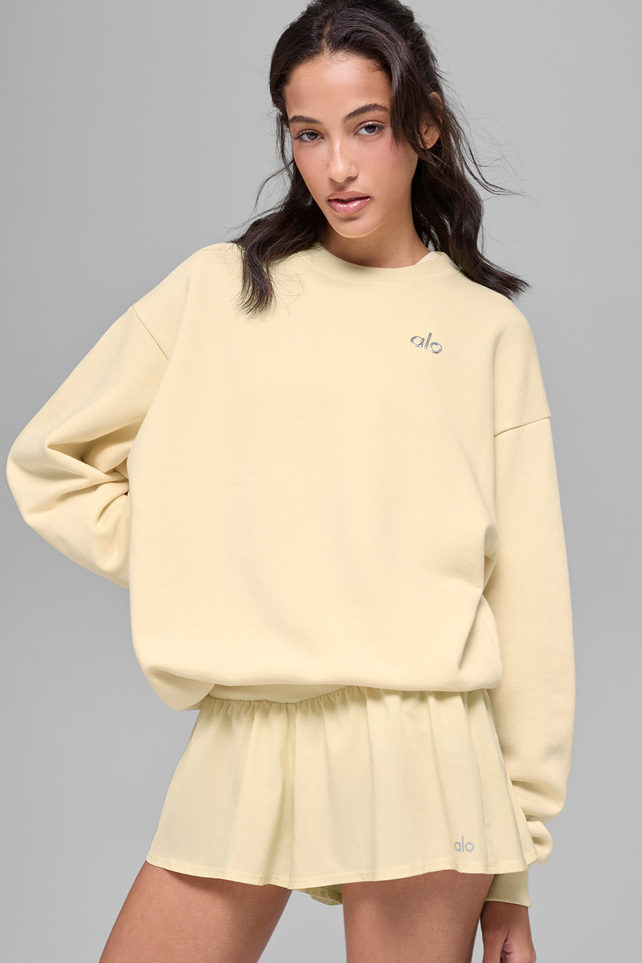 Accolade Crew Neck Pullover - Candlelight Yellow