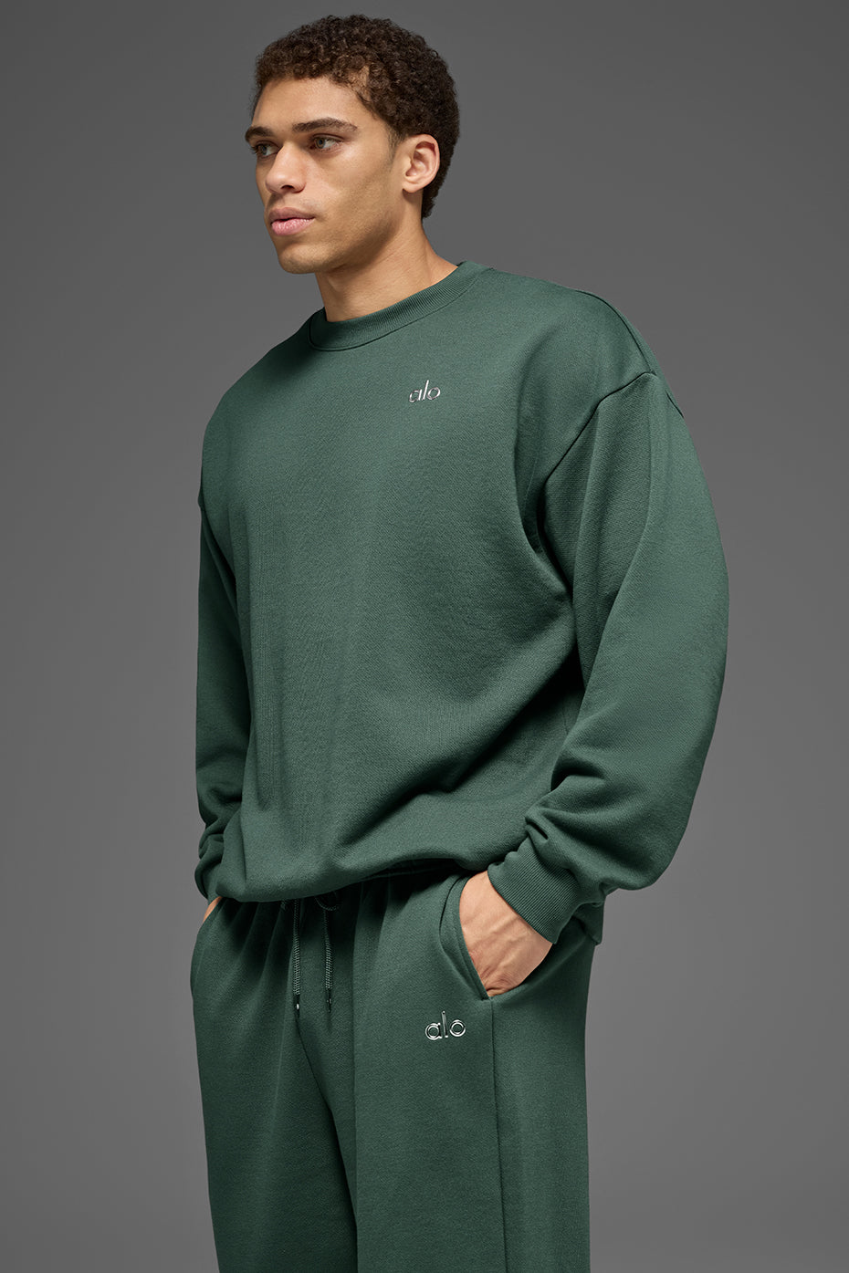 Accolade Crew Neck Pullover - Clover Green