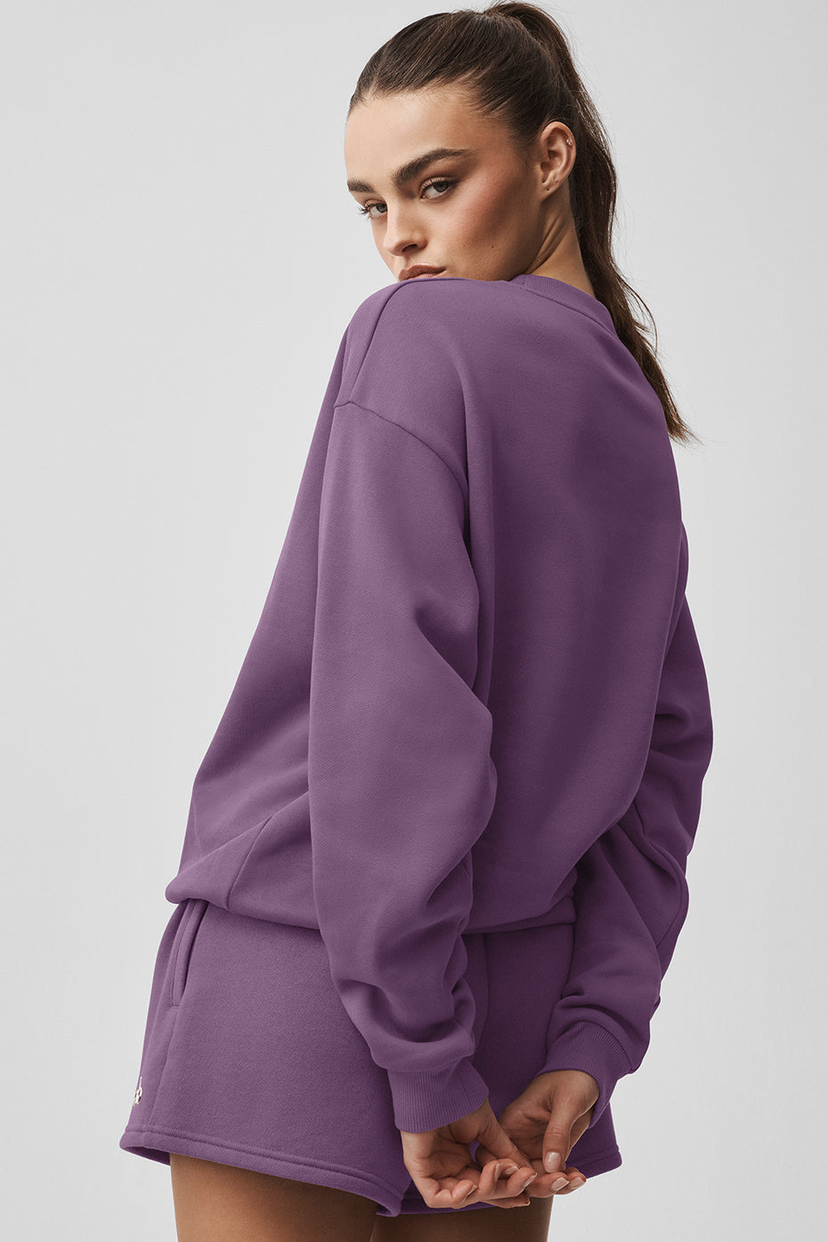 Accolade Crew Neck Pullover - Plum Kiss