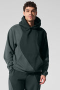 Make Waves Hoodie - Charcoal Green Tonal