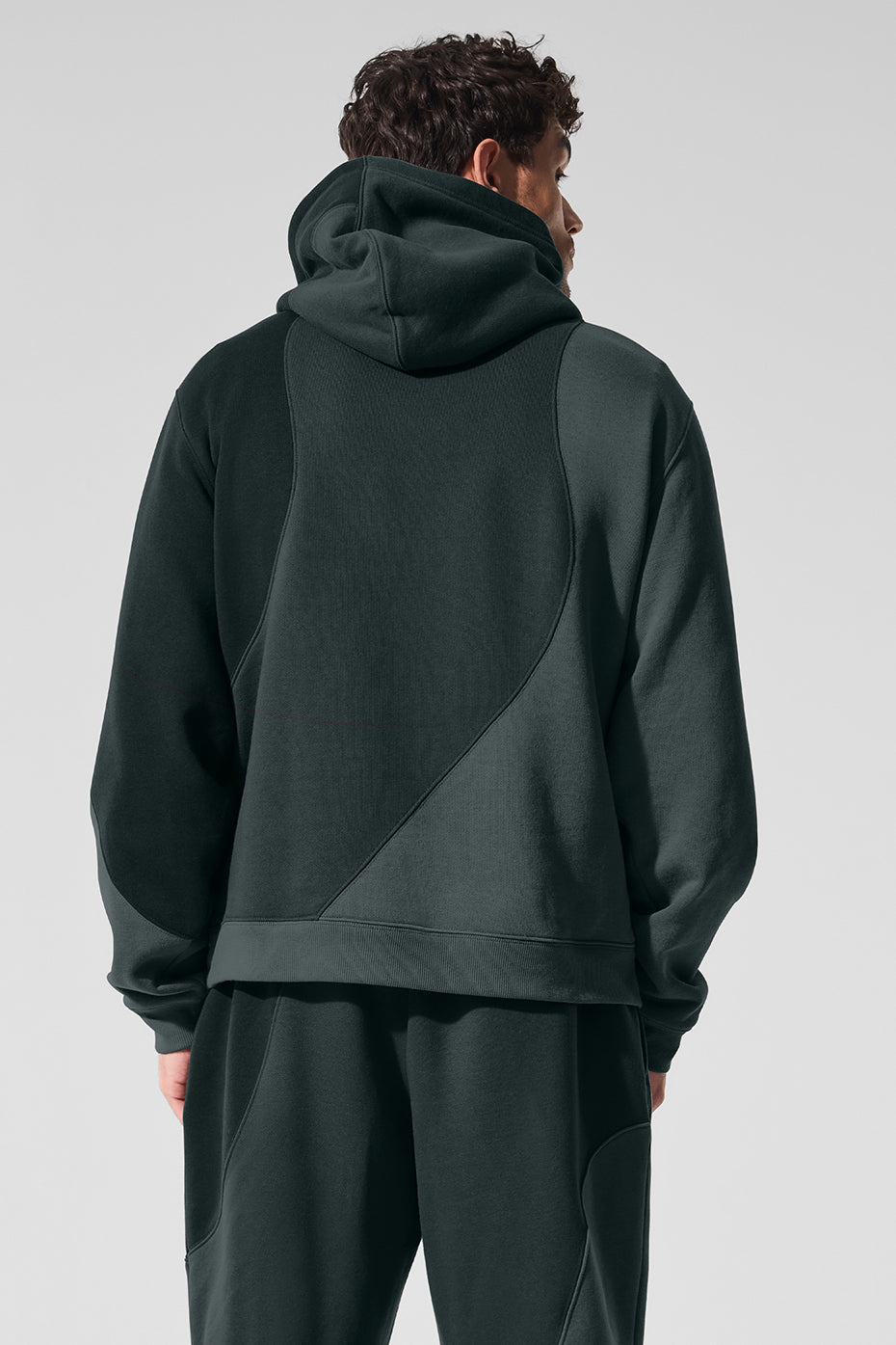 Make Waves Hoodie - Charcoal Green Tonal