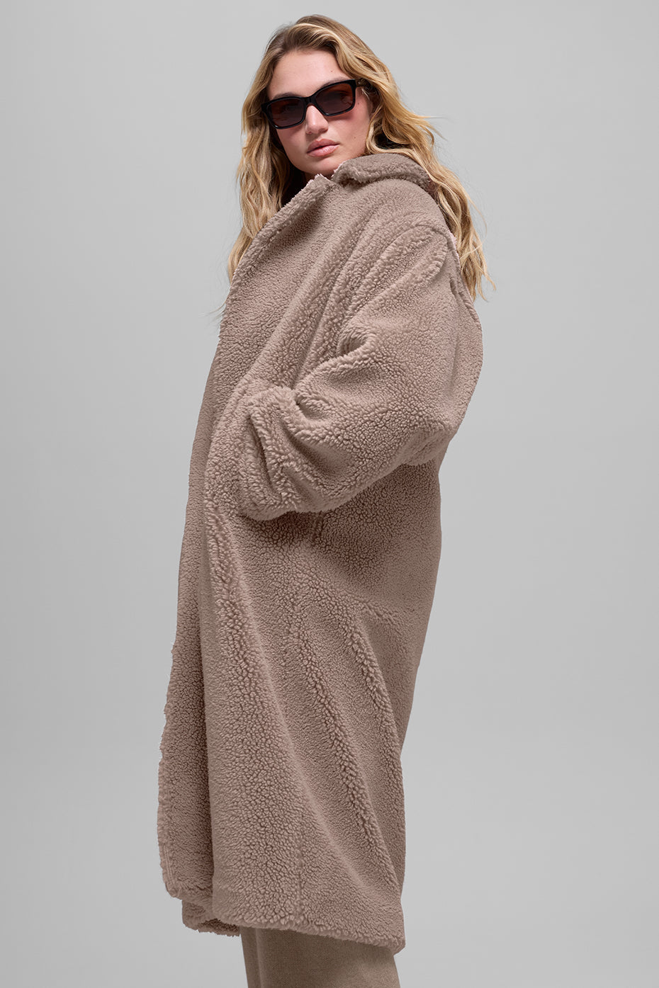 Oversized Sherpa Trench - Chai Latte