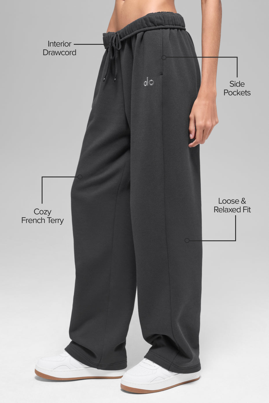 Accolade Straight Leg Sweatpant - Anthracite