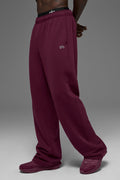 Accolade Straight Leg Sweatpant - Burgundy
