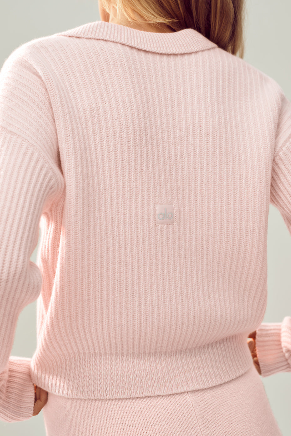 Cashmere Northstar Polo - Frosted Pink