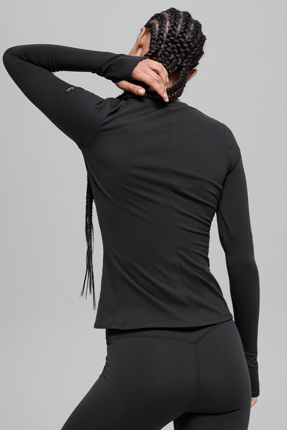 Airbrush Winter Warm Nocturne Long Sleeve - Black