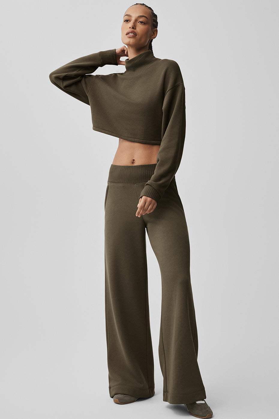 Cropped Serenity Coverup - Olive Tree