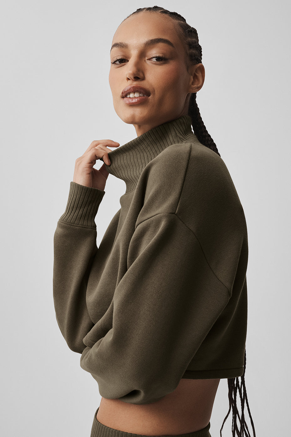 Cropped Serenity Coverup - Olive Tree
