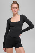 ALO Softsculpt Precision Long Sleeve - Black