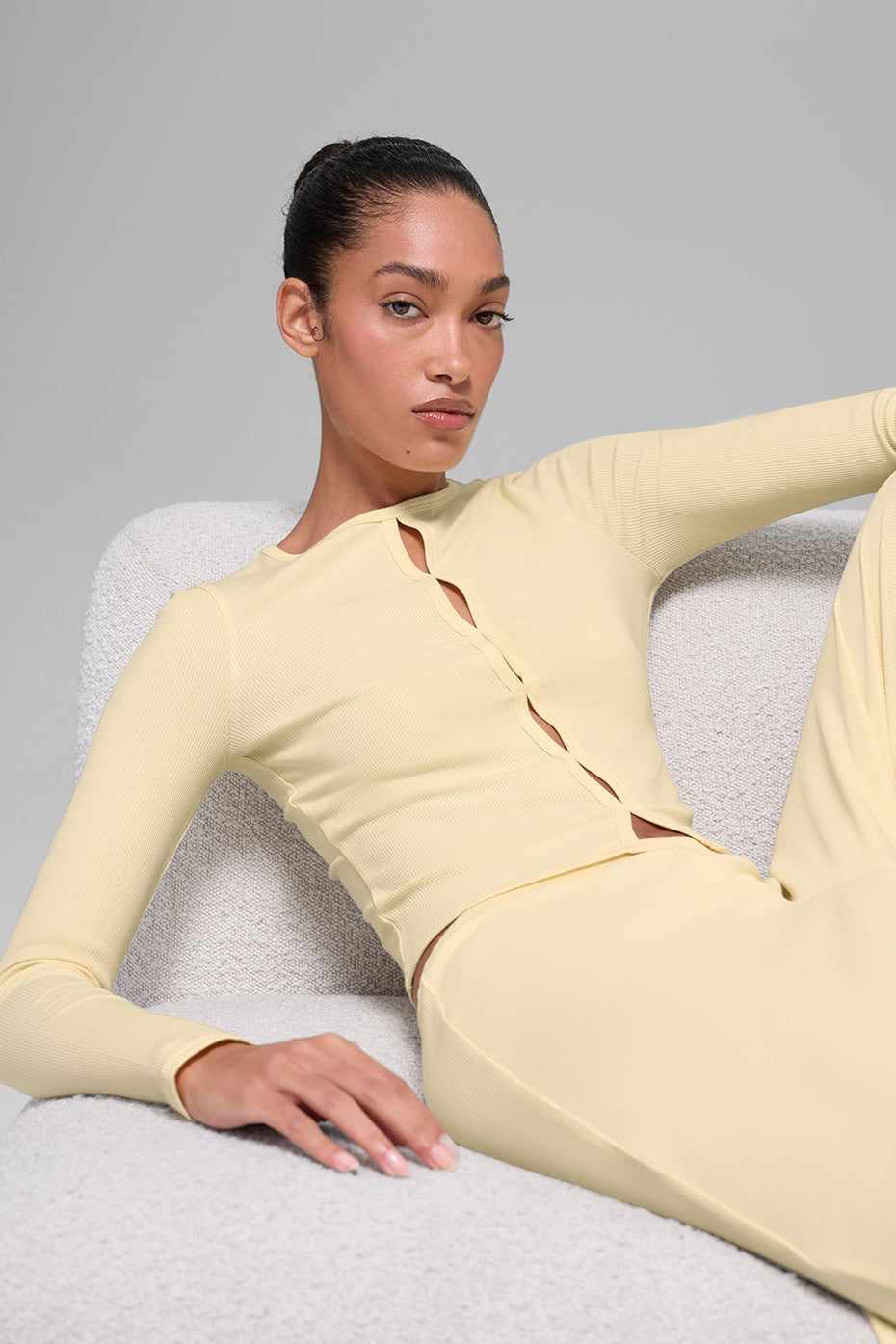 Dreamlight Long Sleeve Top - Candlelight Yellow