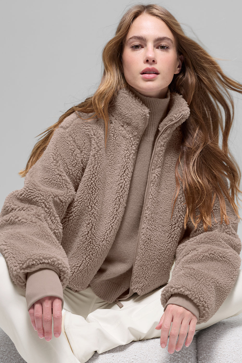 Foxy Sherpa Jacket - Chai Latte