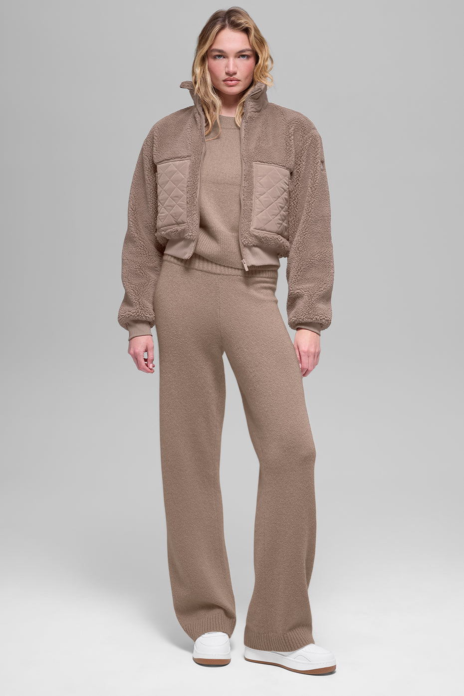 Sherpa Edge Bomber - Chai Latte