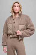 Sherpa Edge Bomber - Chai Latte