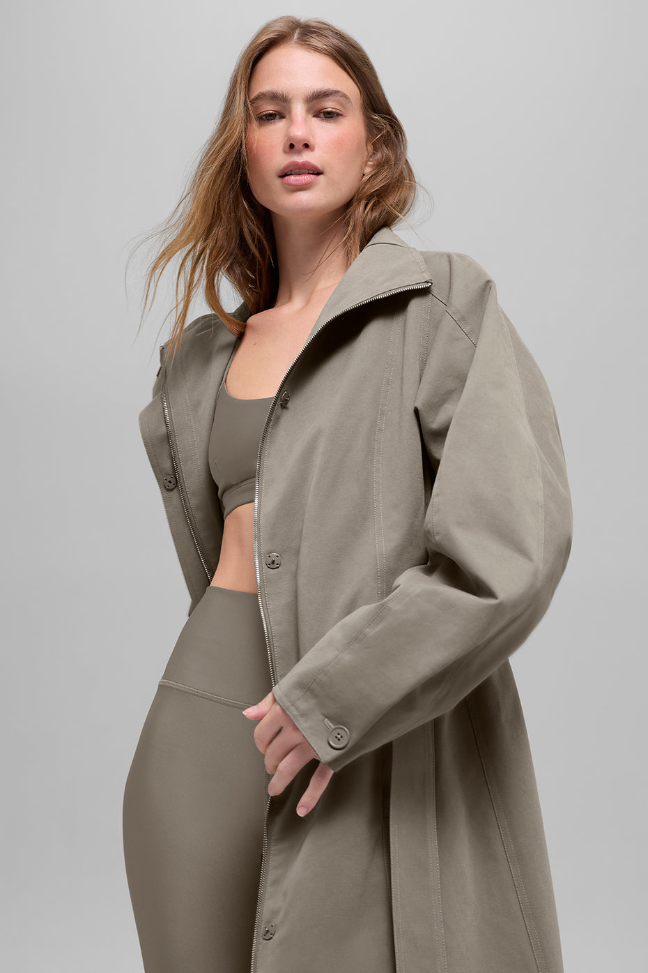Journey Trench Coat - Light Cocoa
