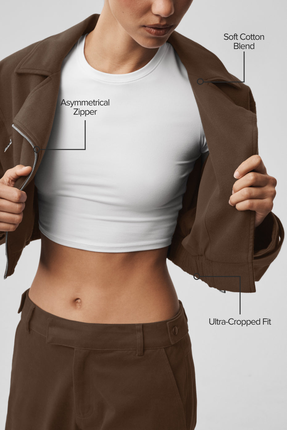 Cropped Cosmopolitan Jacket - Espresso