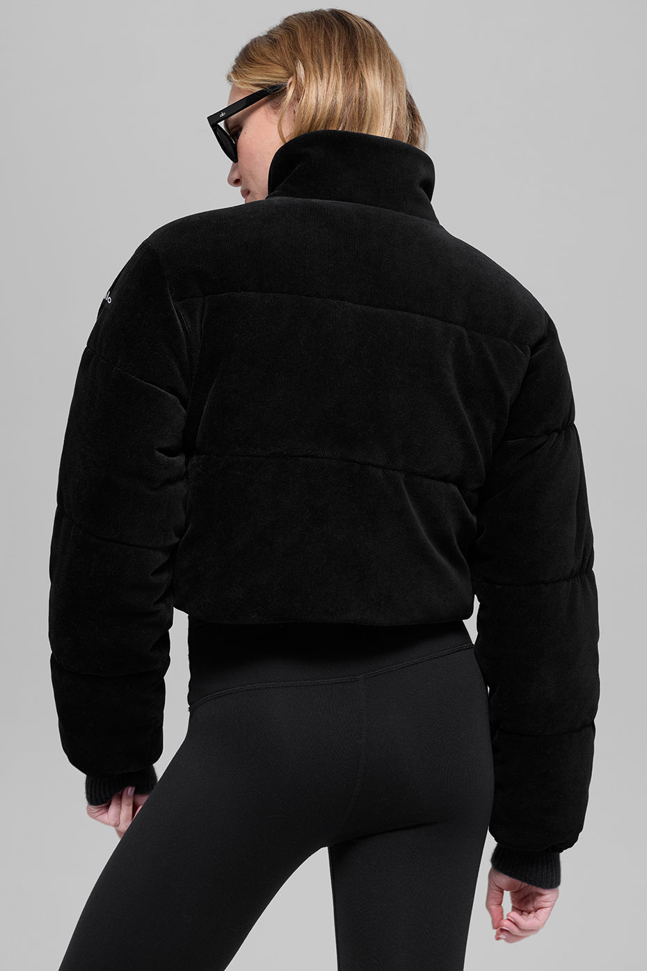 Micro Corduroy Dreamy Puffer - Black
