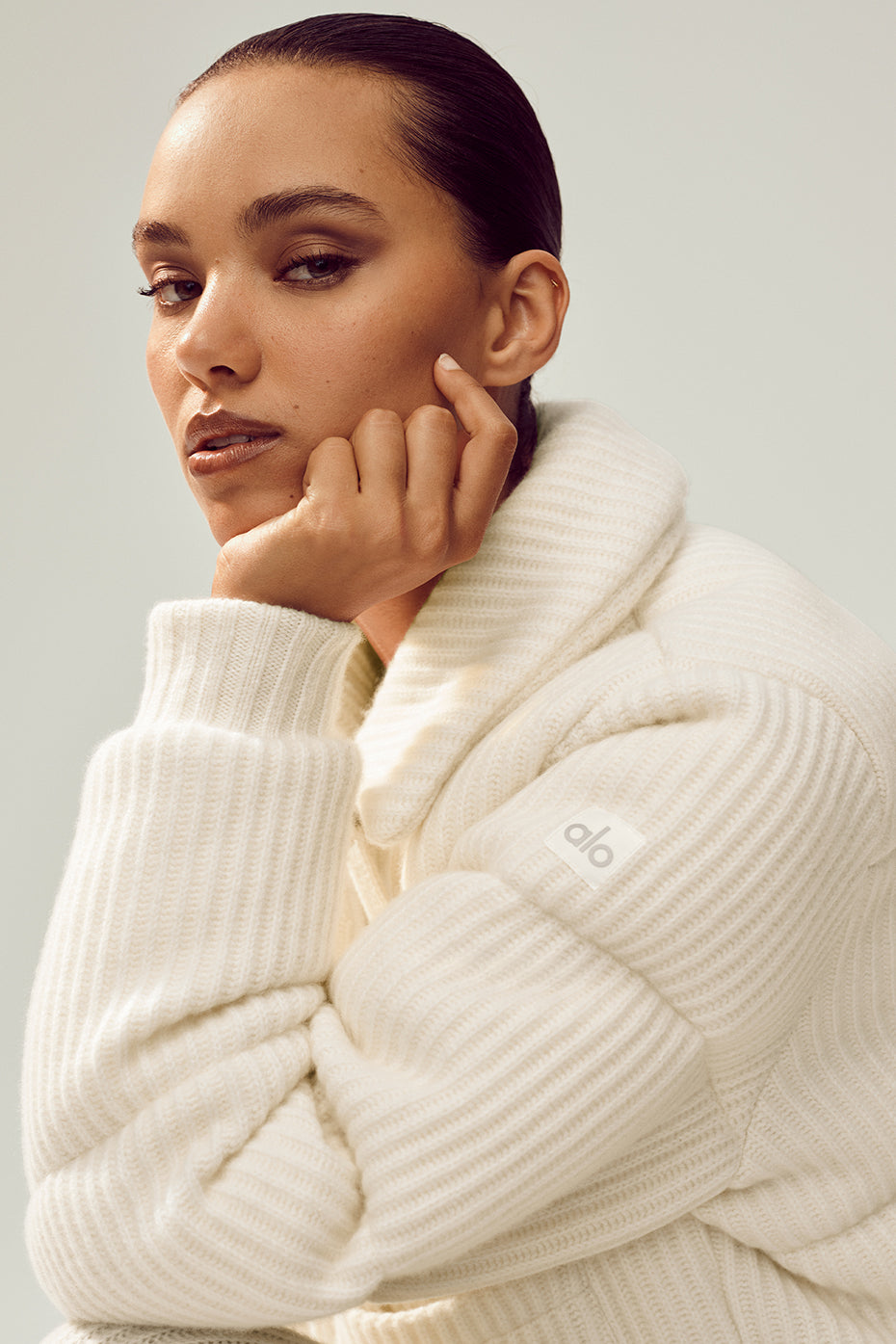 Cashmere Northstar Sweater Puffer - Ivory