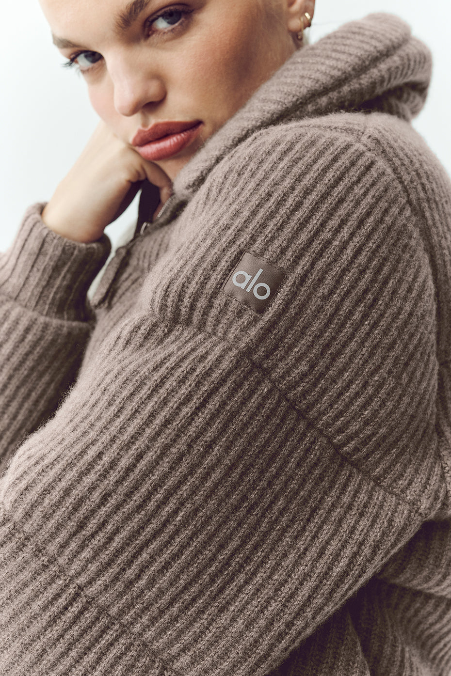 Cashmere Northstar Sweater Puffer - Alpine Cocoa Heather