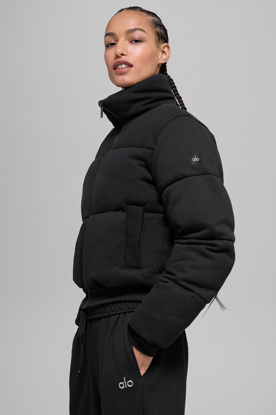 Sweatshirt Puffer - Black
