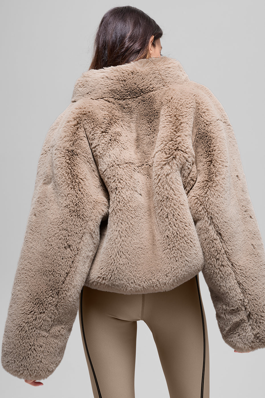 Faux Fur Allure Jacket - Oat
