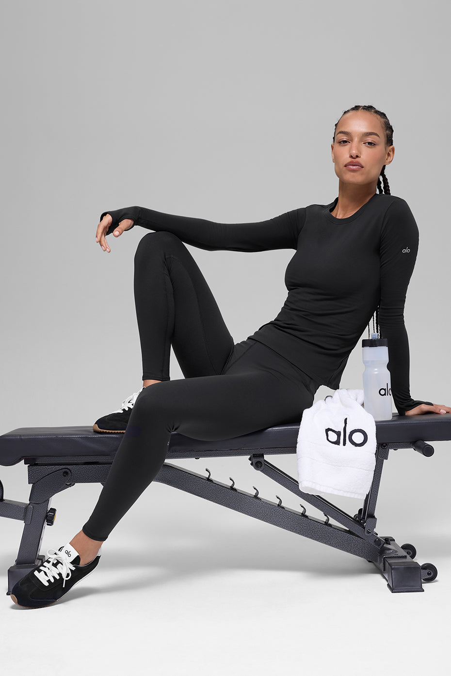 Airbrush Winter Warm High-Waist Nocturne Legging - Black