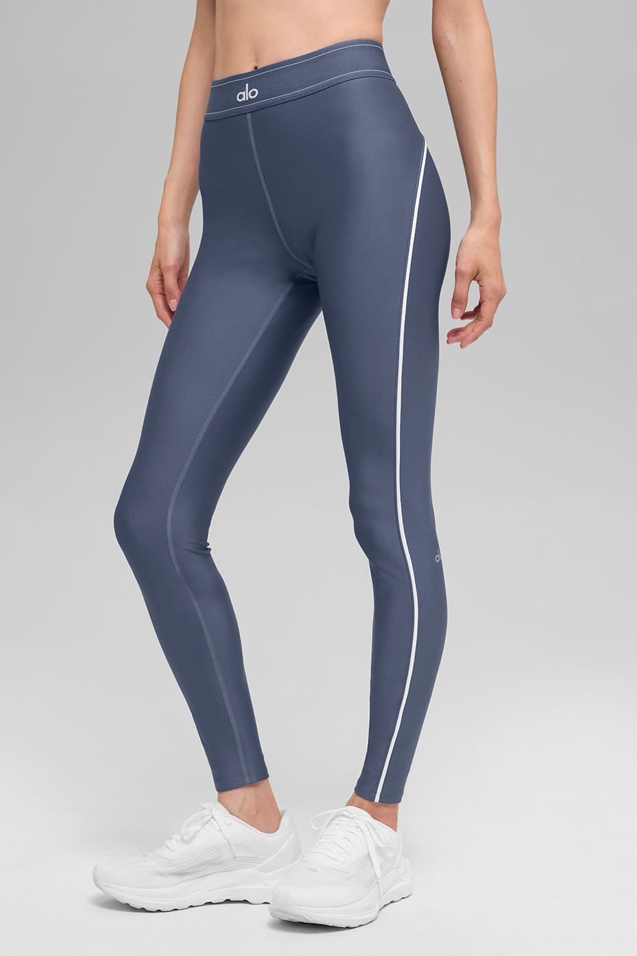 Airlift High-Waist Suit Up Legging - Bluestone/White