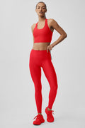 Airlift High-Waist Sleek Legging - Bright Red