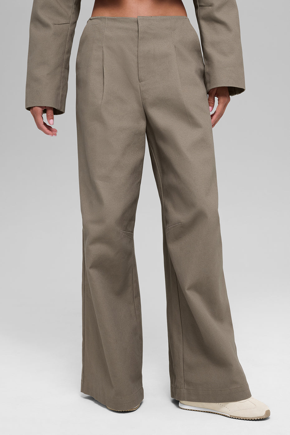 High-Waist Main Character Wide Leg Trouser - Light Cocoa
