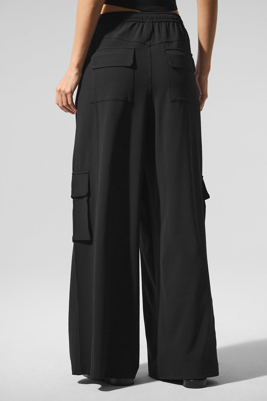 Dreamscape Cargo Wide Leg Pant - Black