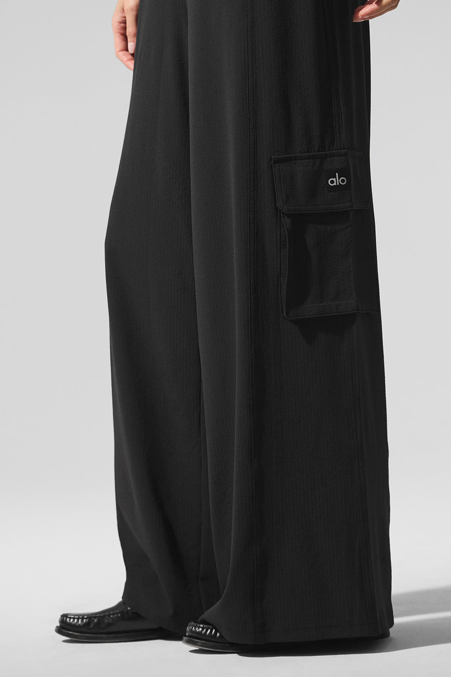 Dreamscape Cargo Wide Leg Pant - Black