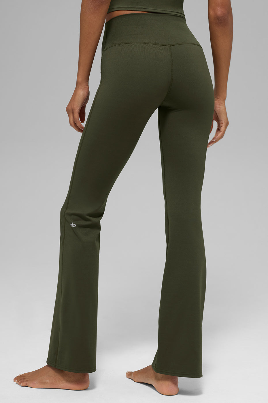 ALO Softsculpt High-Waist Bootcut Legging - Green Olive