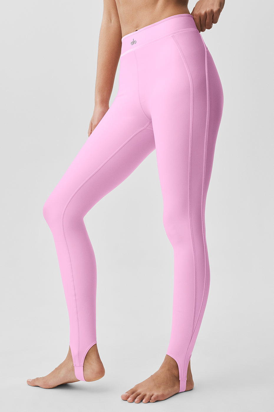 Airlift High-Waist Love Language Stirrup Legging - Candy Heart Pink