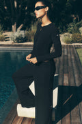 Mid-Rise Dreamlight Straight Pant - Black