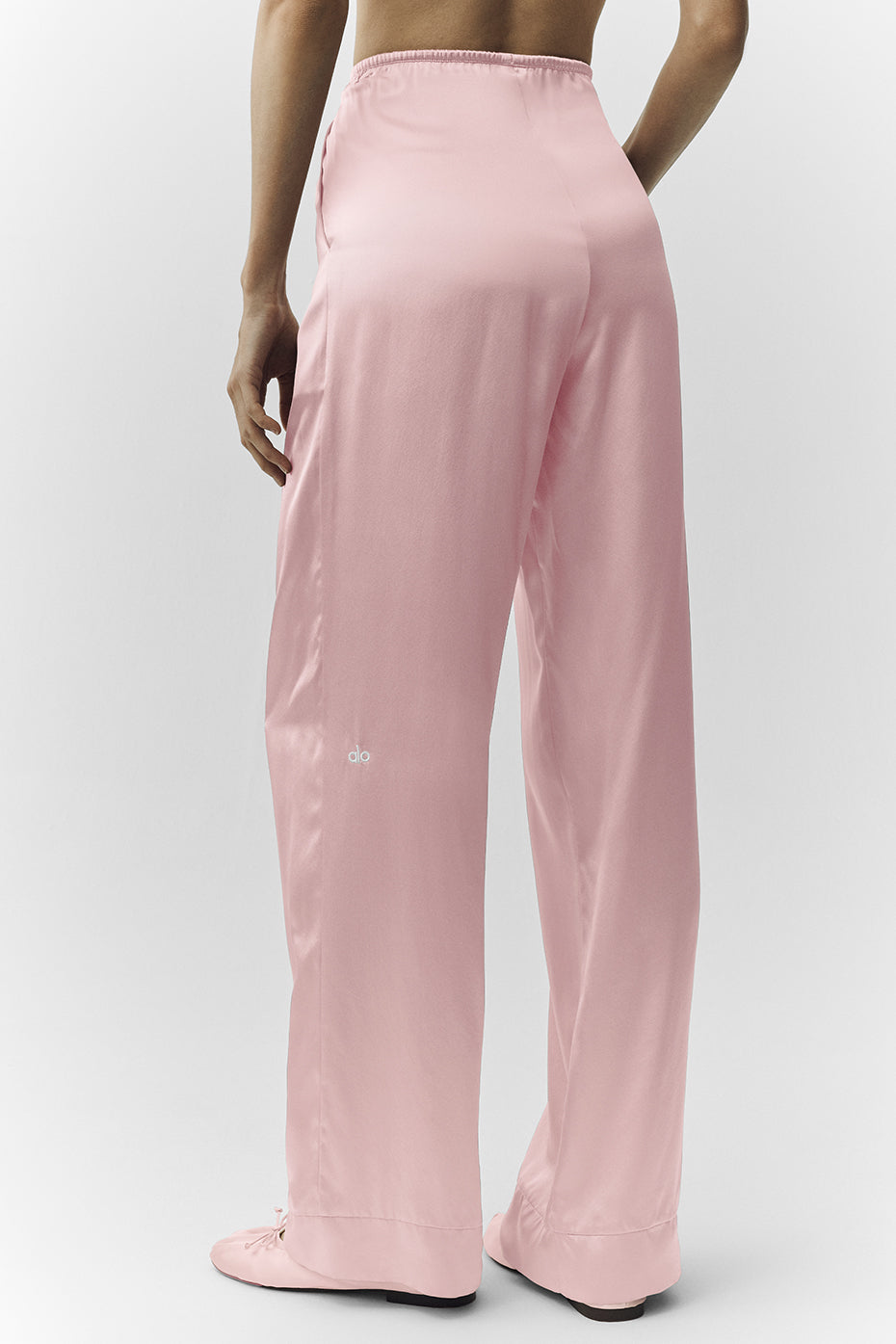 Silk Luminous Pant (Regular) - Pink Champagne