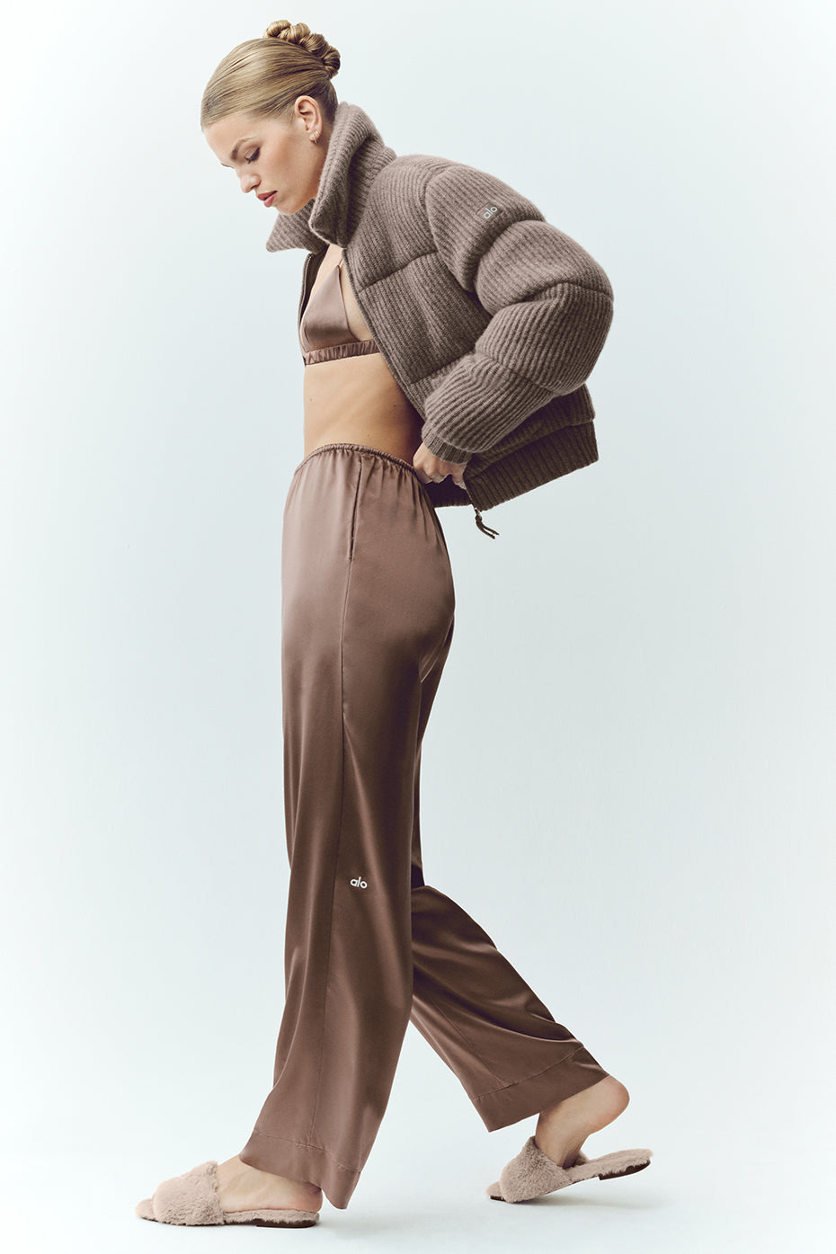 Silk Luminous Pant (Regular) - Alpine Cocoa