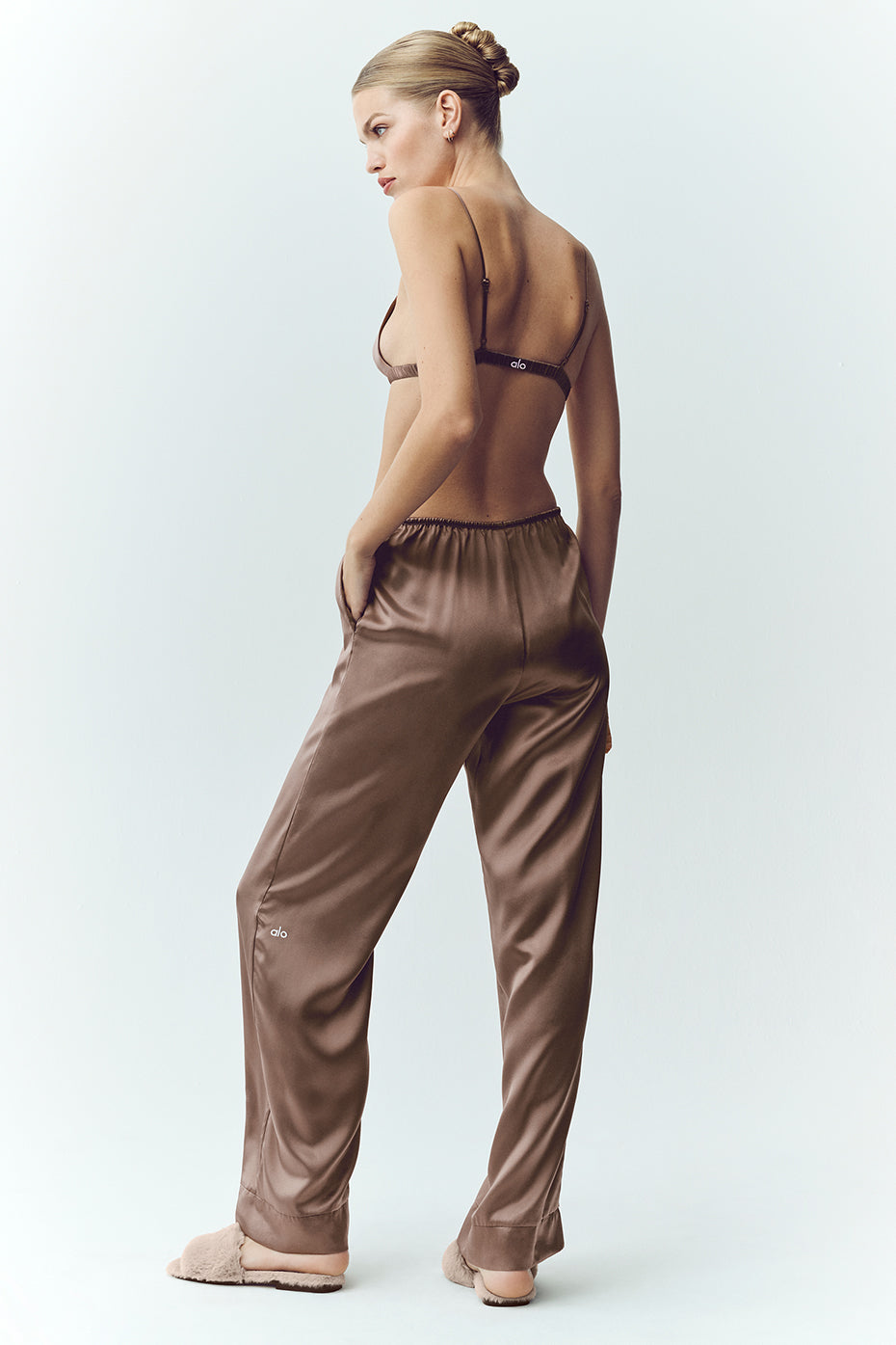 Silk Luminous Pant (Regular) - Alpine Cocoa