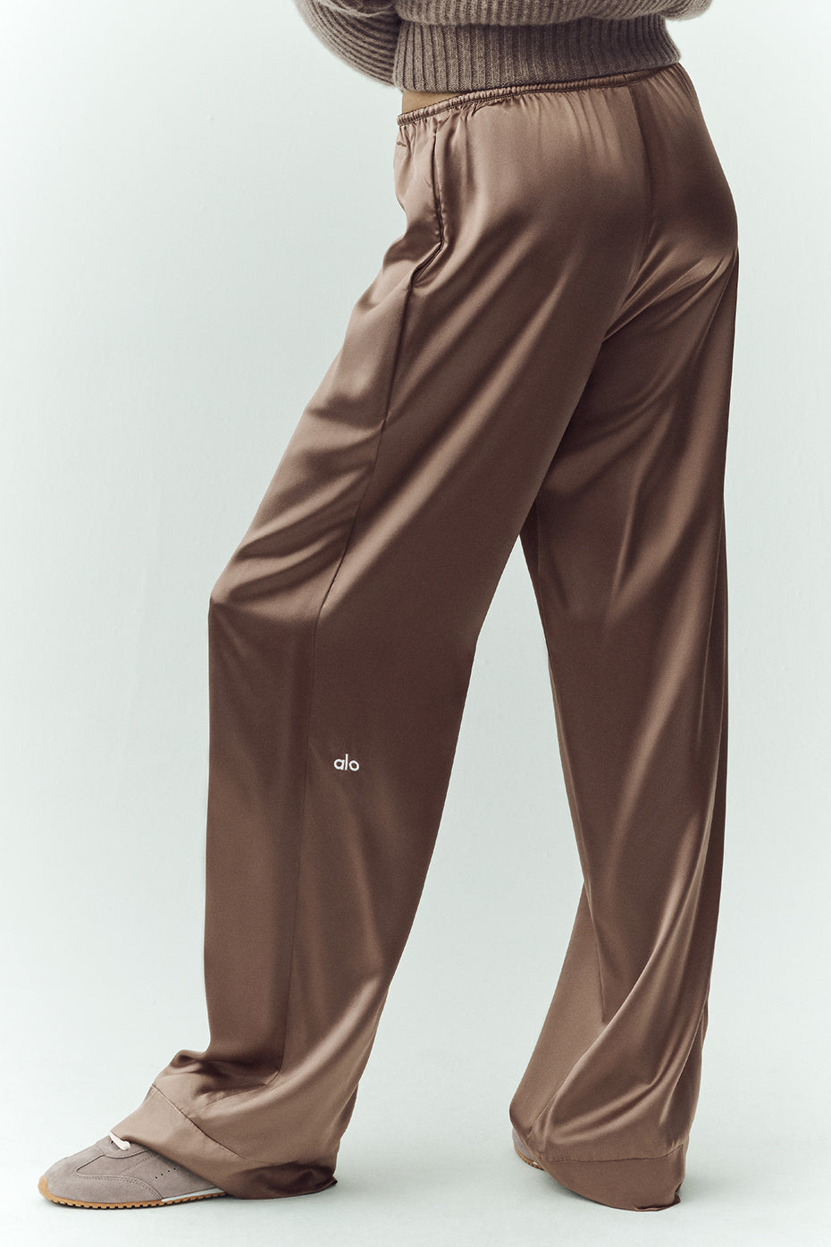 Silk Luminous Pant (Long) - Alpine Cocoa