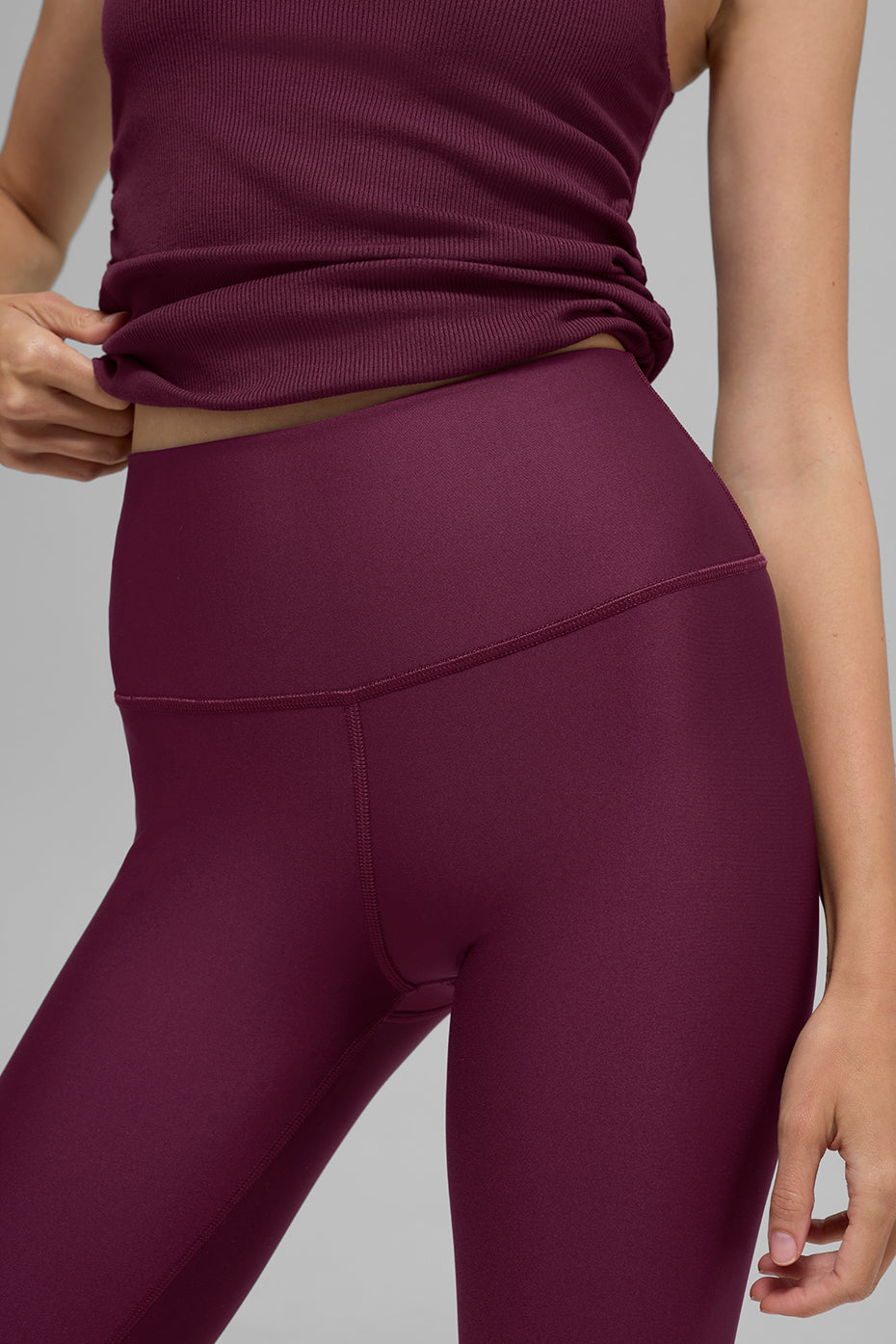 High-Waist Airlift Legging - Burgundy