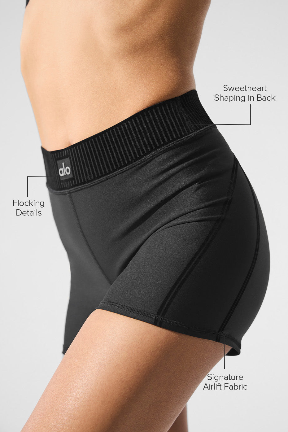 Airlift High-Waist Line Up Short - Black