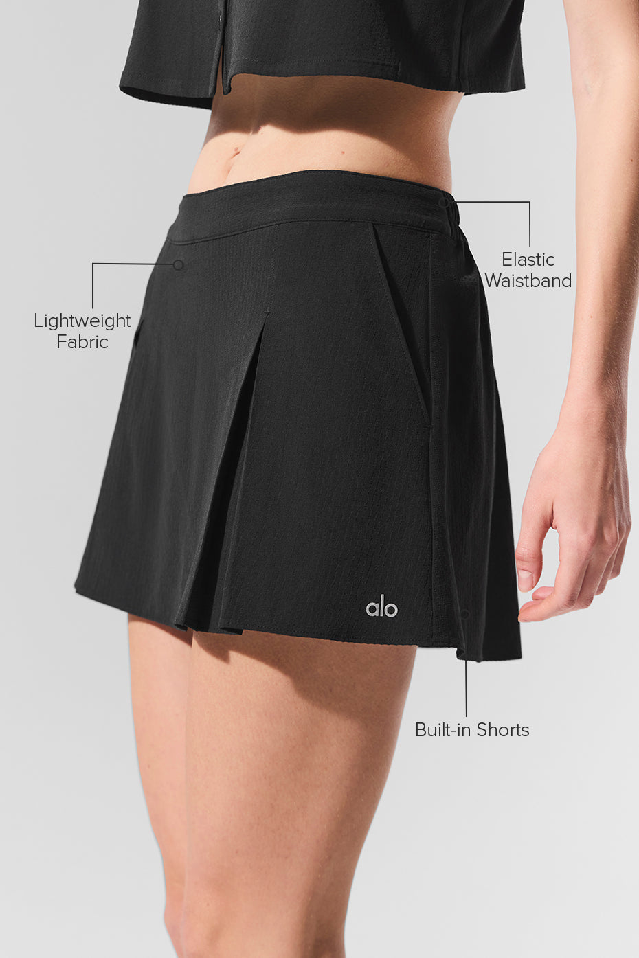 Dreamscape Tennis Skirt - Black